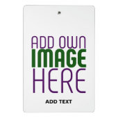 編モダン集シンプル可能な白画像文字テンプレート ミニクリップボード (裏面)