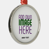 編モダン集シンプル可能な白画像文字テンプレート メタルオーナメント (右)