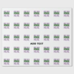 編モダン集シンプル可能な白画像文字テンプレート ラッピングペーパー