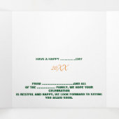 編モダン集シンプル可能な白画像文字テンプレート 三つ折りカード (内部中)