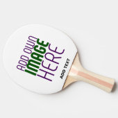 編モダン集シンプル可能な白画像文字テンプレート 卓球ラケット (横)