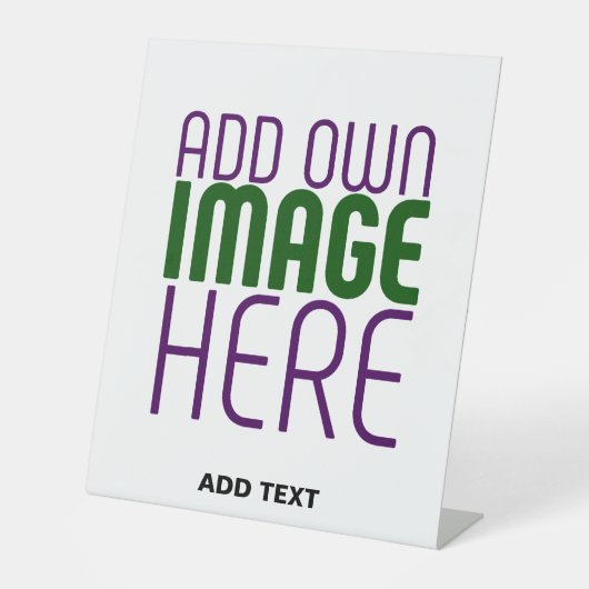 編モダン集シンプル可能な白画像文字テンプレート 台座サイン (正面)