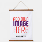 編モダン集シンプル可能な白画像文字テンプレート 吊り下げ型タペストリー (正面)