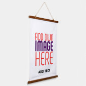 編モダン集シンプル可能な白画像文字テンプレート 吊り下げ型タペストリー (傾斜あり)