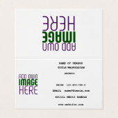 編モダン集シンプル可能な白画像文字テンプレート 名刺 (外部フラット)