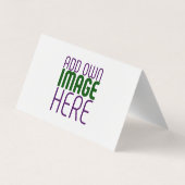 編モダン集シンプル可能な白画像文字テンプレート 名刺 (裏面)