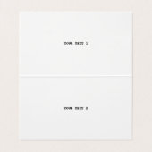 編モダン集シンプル可能な白画像文字テンプレート 名刺 (内部フラット)