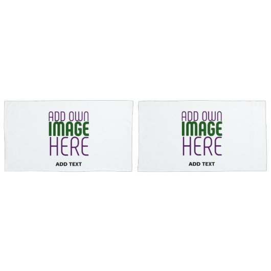 編モダン集シンプル可能な白画像文字テンプレート 枕カバー (正面-セット)