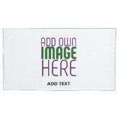 編モダン集シンプル可能な白画像文字テンプレート 枕カバー (正面左)