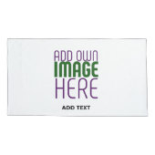 編モダン集シンプル可能な白画像文字テンプレート 枕カバー (裏面-左)