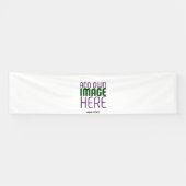 編モダン集シンプル可能な白画像文字テンプレート 横断幕 (横)