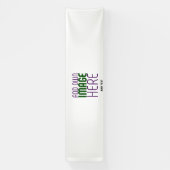 編モダン集シンプル可能な白画像文字テンプレート 横断幕 (縦)