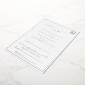 編モダン集シンプル可能な白画像文字テンプレート 箔招待状 (回転した状態)