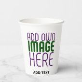 編モダン集シンプル可能な白画像文字テンプレート 紙コップ (裏面)