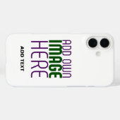 編モダン集シンプル可能な白画像文字テンプレート Case-Mate iPhoneケース (裏面 (横))