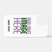 編モダン集シンプル可能な白画像文字テンプレート Case-Mate iPhoneケース (裏面 (横))