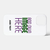 編モダン集シンプル可能な白画像文字テンプレート Case-Mate iPhoneケース (裏面 (横))