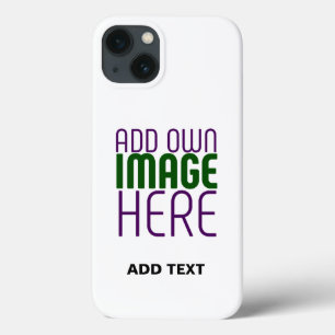編モダン集シンプル可能な白画像文字テンプレート iPhone 13ケース