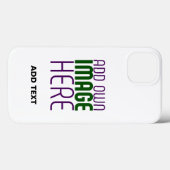 編モダン集シンプル可能な白画像文字テンプレート Case-Mate iPhoneケース (裏面 (横))