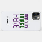 編モダン集シンプル可能な白画像文字テンプレート Case-Mate iPhoneケース (裏面(横))