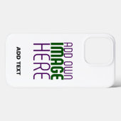 編モダン集シンプル可能な白画像文字テンプレート Case-Mate iPhoneケース (裏面 (横))