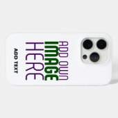 編モダン集シンプル可能な白画像文字テンプレート Case-Mate iPhoneケース (裏面 (横))