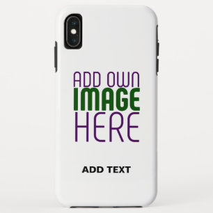 編モダン集シンプル可能な白画像文字テンプレート iPhone XS MAXケース