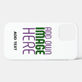 編モダン集シンプル可能な白画像文字テンプレート Case-Mate iPhoneケース (裏面 (横))