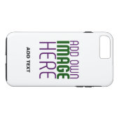 編モダン集シンプル可能な白画像文字テンプレート Case-Mate iPhoneケース (裏面(横))