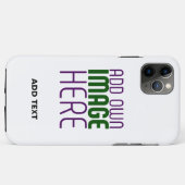 編モダン集シンプル可能な白画像文字テンプレート Case-Mate iPhoneケース (裏面(横))