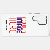 編モダン集シンプル可能な白画像文字テンプレート SAMSUNG GALAXYケース (裏面横)