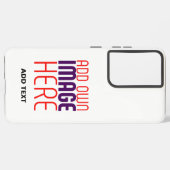 編モダン集シンプル可能な白画像文字テンプレート SAMSUNG GALAXYケース (左側面)