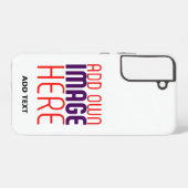 編モダン集シンプル可能な白画像文字テンプレート SAMSUNG GALAXYケース (裏面横)