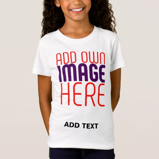 編モダン集シンプル可能な白画像文字テンプレート Tシャツ (正面)