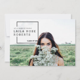 編モダン集 |卒業式お祝い写真 招待状