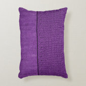 編地平紫色のテクスチャ アクセントクッション (正面(垂直))