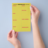 編成さ最高のれた両面ショッピングリスト チラシ (ハンドル)