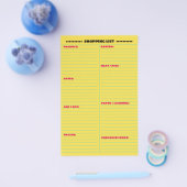 編成さ最高のれた両面ショッピングリスト チラシ (シングル)