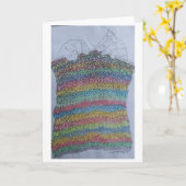 編機械 カード (黄色い花)