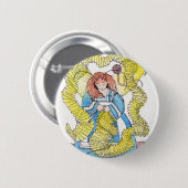 編機械 缶バッジ (正面&裏面)