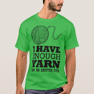 編物無しと言って糸が十分にある Tシャツ