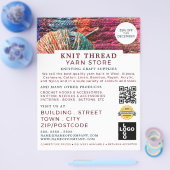 編物、編み物店、糸屋 チラシ (シングル)