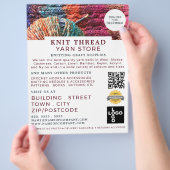 編物、編み物店、糸屋 チラシ (手)