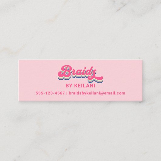 編組ブレイディングブレイダーグルーヴィレトロアポイントメント スキニー名刺 (正面)