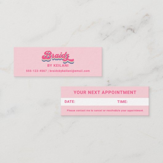 編組ブレイディングブレイダーグルーヴィレトロアポイントメント スキニー名刺 (正面/裏面)