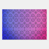 編組マンダラアンドリーフモチーフデザイン ラッピングペーパーシート (正面)