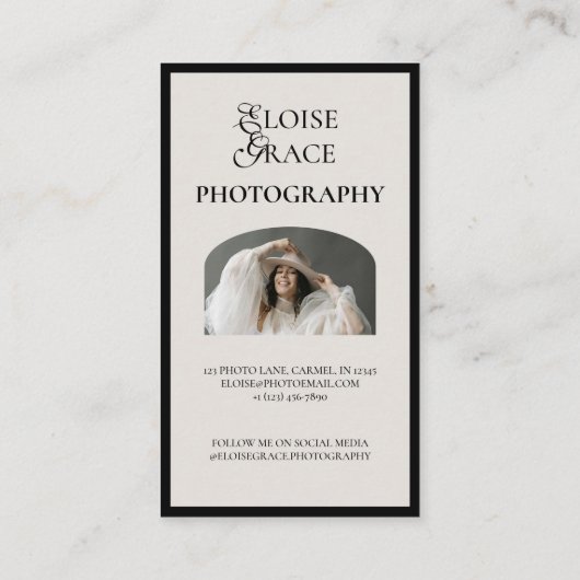 編集スクリプトQrコードと写真プロフェッショナル 名刺 (裏面)