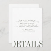 編集スタイルの詳細カード 招待状 (正面/裏面)