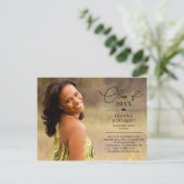 編集スタイル卒業招待状はがき ポストカード (スタンド正面)