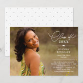 編集スタイル卒業発表招待状 招待状 (正面/裏面)